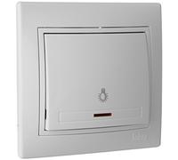 solera ERP04ILU Pulsador de Luz, 250 V, Blanco