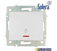 Solera pulsador luz luminoso 10a 250v s.europa