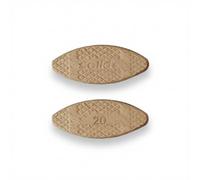 Solid Tacos Planos de Madera 500Uds. Tamaño 20 | Compatible con fresadora de tacos y láminas, Haya, como Lamello