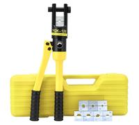 Solidchoice: Alicates hidráulicos de crimpado con 8 matrices para terminales de cable