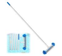 Solidchoice: Cepillo para piscinas de forma redonda con barra desmontable para la limpieza