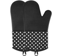 Solidchoice: Guantes de horno de silicona resistentes al calor con superficie antideslizante
