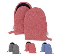 Solidchoice - Guantes para horno y barbacoa, de algodón con silicona