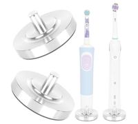Solidchoice - Juego de 2 porta cepillos de dientes de acero inoxidable para baño