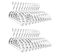 Solidchoice - Juego de 24 perchas de plástico resistente para ropa, con gancho antideslizante