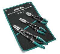 Solidchoice - Juego de 3 piezas: alicates de abrazadera, alicates y estuche de almacenamiento