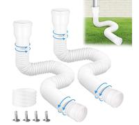Solidchoice - Juego de extensiones flexibles para tubo de desagüe de agua de lluvia, compatible con tubos de 80/100 mm