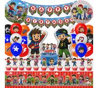 Solidchoice: Set de 49 piezas de decoración para cumpleaños para niños