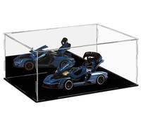 Solidchoice - Vitrina acrílica con base negra - Caja protectora transparente para figuras de acción y objetos de colección