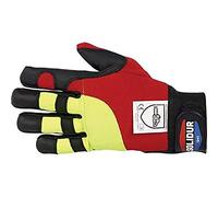 Guantes de protección anticorte para motosierra Solidur Forest talla L (medida 10)