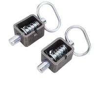 Solinder Cerradura de Pestillo de Resorte Conjunto Pestillo Resorte Acero Resistente para Puertas Remolque, 2 Unidades, Duradero y Confiable