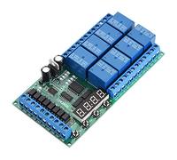 Solinder Relé de Temporización de 12V, 8 Canales con Retardo Independiente | Aislamiento óptico, 6 modos funcionales, carga máxima de 10 A, condensadores SMD confiables, estabilidad de señal