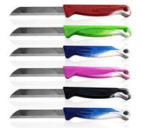 Solingen Juego de 6 cuchillos de fruta y verdura, de acero inoxidable, multiusos, varios colores