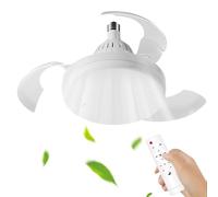 Sollee Ventilador De Techo Con Lámpara - Ventilador Empotrado Para Interior | Dispositivo Retráctil de Circulación de Aire para Salón Habitación Dormitorio
