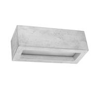 SOLLUX Lámpara de hormigón Diseño único Bombilla LED Lámpara de pared de loft industrial moderna VEGA Rectángulo 30 cm