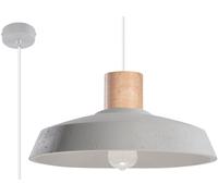Sollux Lighting Afra lámpara colgante 1x60 W gris/gris ceniza SL.0282