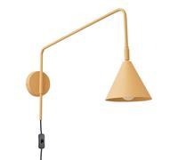 SOLLUX lighting Aplique de pared interior - aplique de acero - 1 llama - bombilla LED - negro dorado Nox