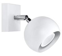 Sollux Lighting Aplique de pared Oculare SL.0437 1x6 W acero blanco interior