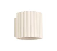 SOLLUX lighting Aplique de pared interior - Lámpara de pared de aluminio - 1 llama - Bombilla LED - Beige Aura