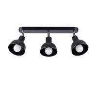 Sollux Lighting Elba lámpara de techo 3x15 W negro SL.1318