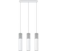 Sollux Lighting Borgio lámpara colgante 3x40 W blanco-hormigón SL.0649