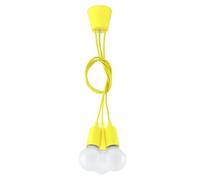 Sollux Lighting Diego lámpara colgante 3x60 W amarillo SL.0579