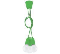 Sollux Lighting Diego lámpara colgante 3x60 W verde SL.0582