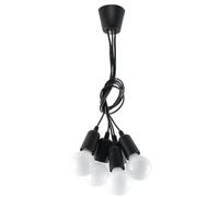 Sollux Lighting Diego lámpara colgante 5x60 W negro SL.0574