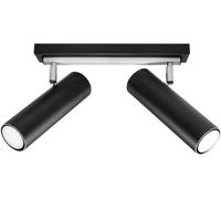 Sollux Lighting Direzione lámpara de techo 2x6 W negro SL.0500