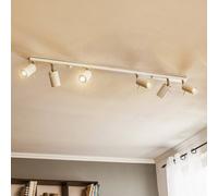 SOLLUX LIGHTING Downlight redondo, blanco, 6 luces lineales
