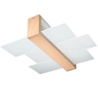 Sollux Lighting Feniks lámpara de techo 2x60 W madera SL.0076