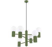 Sollux Lighting Halo lámpara colgante 6x8 W verde SL.1832