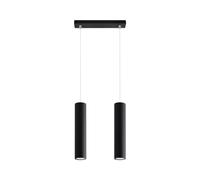 Sollux Lighting Lámpara colgante Lagos 2 SL.0328 2x40 W GU10 reemplazable Negro