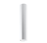 SOLLUX lighting Lagos 40 Lámpara De Techo | Diseño Moderno Con Pantalla Cilíndrica, Estilo Industrial | Bombilla GU10 Reemplazable, 1 x 40 W | Acero Con Recubrimiento En Polvo, Blanco, 6 x 6 x 40 cm