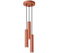 Sollux Lighting Lagos lámpara colgante 3x10 W rojo SL.1492