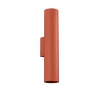 SOLLUX lighting LAGOS Lámpara de pared moderna - Luminaria Versátil - GU10, max 10W LED, ~230V, 50Hz, IP20 - Bombilla No Incluida - 2x Fuente de Luz - 8x6x30cm, Rojo Ocre