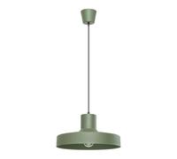 SOLLUX lighting Lámpara colgante lámpara colgante - lámpara de techo acero - 1 luz - lámpara LED bombilla - verde oliva Bilo