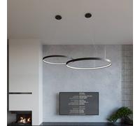 SOLLUX LIGHTING Lámpara colgante LED Rio 110 horizontal 4.000K negro