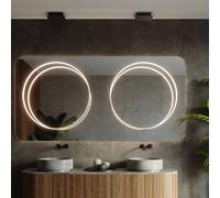 SOLLUX LIGHTING Lámpara colgante LED Rio 55, vertical 3.000 K negro