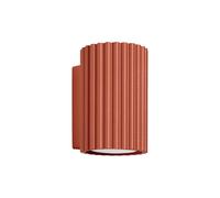 SOLLUX lighting Lámpara de Pared - Aplique Pared Interior - en Aluminio - 1 Pantalla - 6,5 x 8,5 x 10 cm - Karbon Ocre Roja