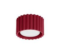 Sollux Lighting Lámpara de techo Aura – Foco aluminio, 1 llama, Bombilla LED, Burdeos