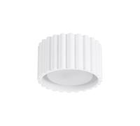 SOLLUX lighting Lámpara de techo plafón - foco de techo aluminio - 1 llama - bombilla LED - Blanco Aura
