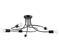 Sollux Lighting Levar lámpara de techo 6x15 W negro SL.1456