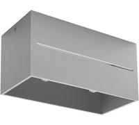 Sollux Lighting Lobo Maxi lámpara de techo 2x40 W gris SL.0385