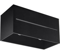 Sollux Lighting Lobo Maxi lámpara de techo 2x40 W negro SL.0384