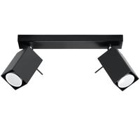 Sollux Lighting Merida lámpara de techo 2x40 W negro SL.0100