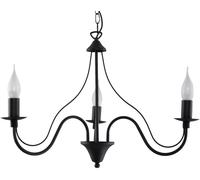 Sollux Lighting Minerwa lámpara colgante 3x40 W negro SL.0217