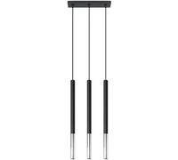 Sollux Lighting Mozaica lámpara colgante 3x40 W negro-cromo SL.0886