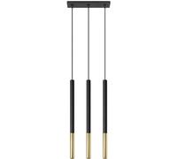 Sollux Lighting Mozaica lámpara colgante 3x40 W negro-oro SL.0892