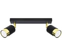 Sollux Lighting Nero lámpara de techo 2x40 W negro-oro SL.1070